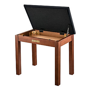 Donner DKB 10 Keyboard Bench with Large Storage, Burly Wood
